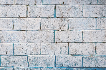 Background texture of a old white brick wall