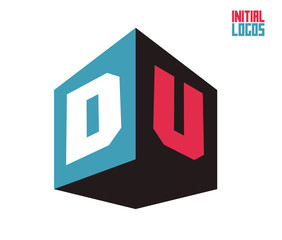 DU Initial Logo for your startup venture