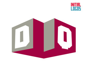 Fototapeta premium DQ Initial Logo for your startup venture