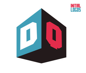 DQ Initial Logo for your startup venture