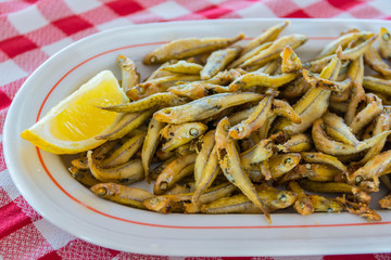 Fried Gueldes, traditional Canary Islands food, Spain