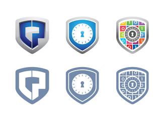 Abstract Shield Logo Design Elements