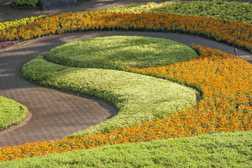 Gardening art in the park, Pattaya, Thailand 