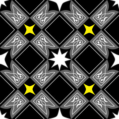 Damask seamless ornament.Traditional vector pattern.