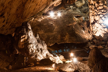 Scene from the amazing bulgarian cave Magura