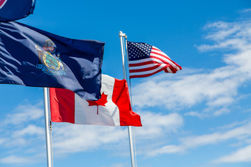 Three Flags in Maine