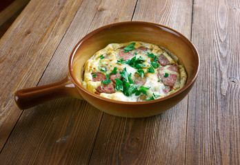 Chorizo And Tomato Omelette