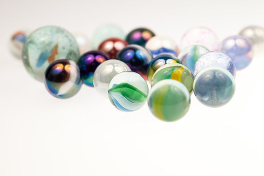 Abstract composition with glass balls