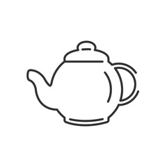 Line Icon Style, Pot Herbs and tea icon