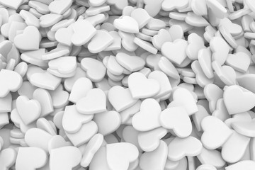 3d background made from many hearts