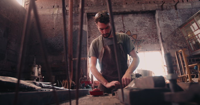 Blacksmith at work