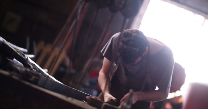 Blacksmith at work
