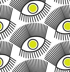 Seamless pattern with an eyes