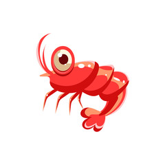 Shrimp. Vector Illustration