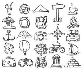 vector travel icons