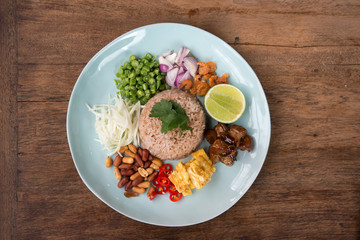 Shrimp paste fried rice.