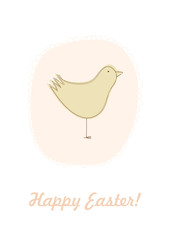 easter chicken card