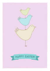 colored easter chicken