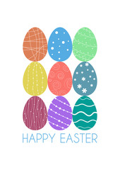 easter eggs card