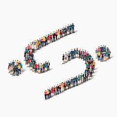 abstract  symbol people crowd