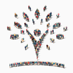 abstract  symbol people crowd