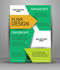 Colorful Brochure design. Flyer template for business, education, presentation, website, magazine cover.eps10