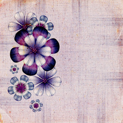 Floral retro background