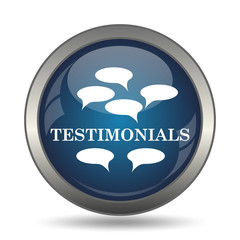 Obraz premium Testimonials icon