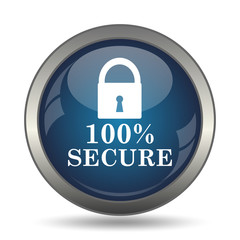 100 percent secure icon