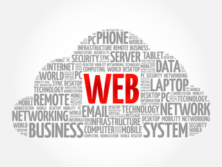 Obraz premium WEB word cloud concept