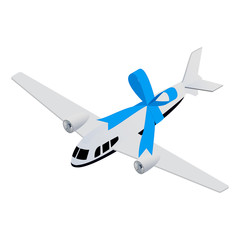 Isometric toy aircraft