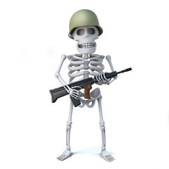 3d Skeleton soldier