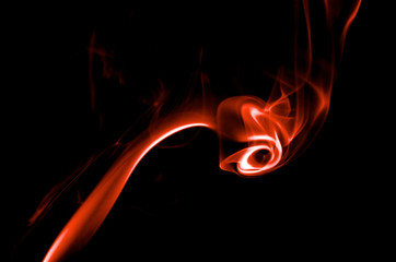Abstract Red Smoke