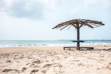 Old pavilion on the beach
