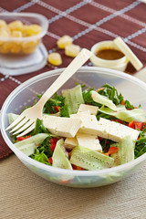 vegetable salad with cheese