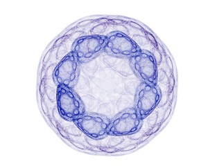 Geometry of Space series. Visually attractive backdrop made of conceptual grids curves and fractal elements suitable as element