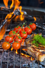 steaks and tomato BBQ 
