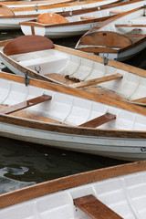 Fototapeta na wymiar Empty Rowing Boats