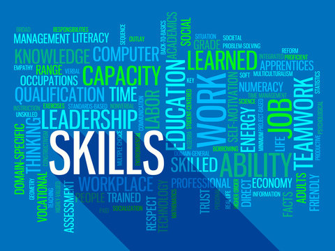 SKILLS Vector Tag Cloud