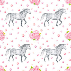Horse Seamless pattern © kronalux