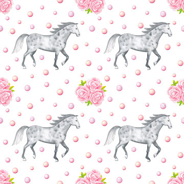 Horse Seamless Pattern