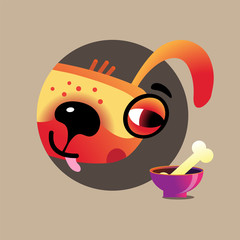 the dog wants a bone