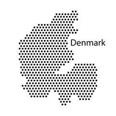 map of Denmark,dot