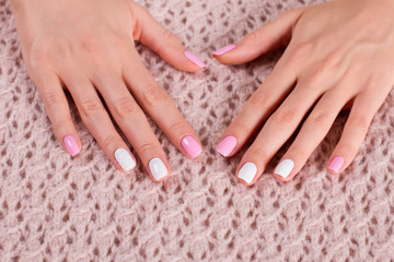 Spring women's manicure.