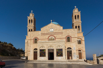 Fototapeta na wymiar Orthodox Anastaseos church, Ermopoli, Syros, Cyclades Islands, Greece 