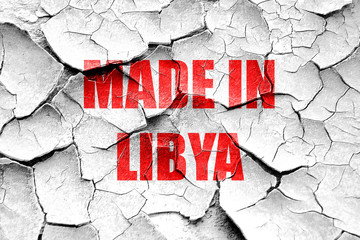 Grunge cracked Made in libya
