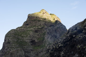 mounatain peakes on Madeira