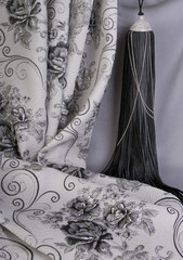 Accessories for curtains and luxury fabric