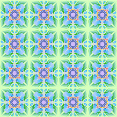 Floral color ornament