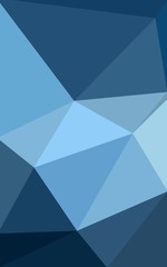 Blue polygonal design pattern, which consist of triangles and gradient in origami style.